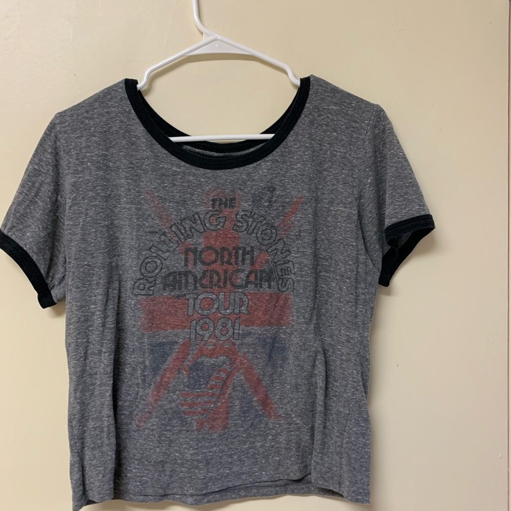 Rolling Stones Crop Tee